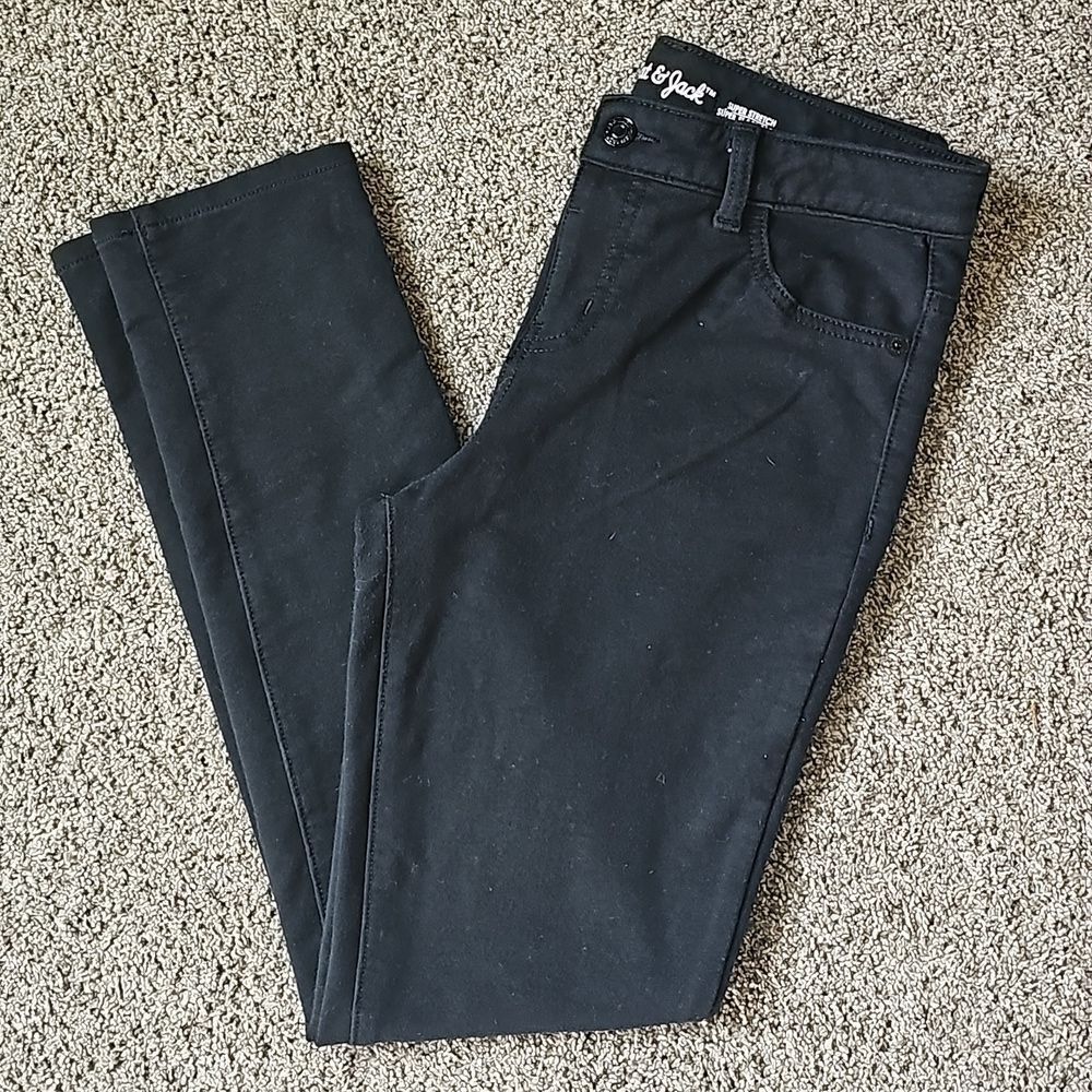 Girl's Black Jeggings Sz 14/16
